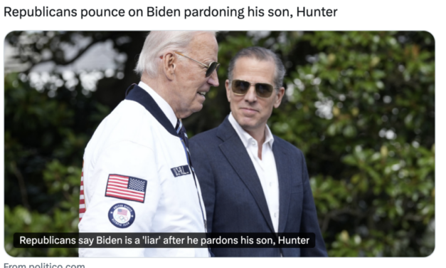 Corporate Media Should Be Flogged For Accepting Serial Liar Biden’s Pledge Not To Pardon Hunter